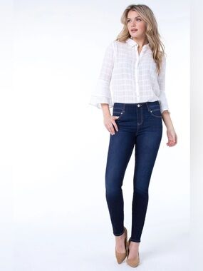 Liverpool Gia Glider Pull-On Skinny Jeans - Payette, size 32/14